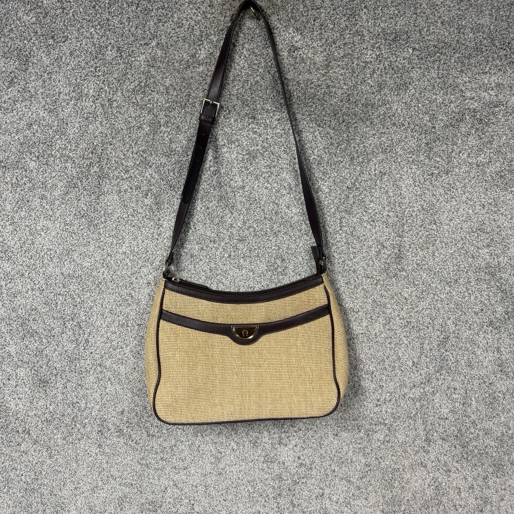 VTG Etienne Aigner Jute Handbag Shoulder Bag Purse - Medium Spring Summer Bag